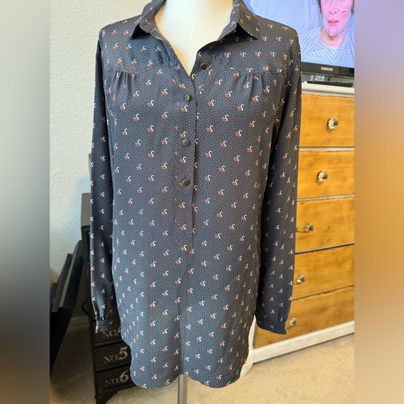 Vintage Fossil Silk Shirt - Picture 1 of 6
